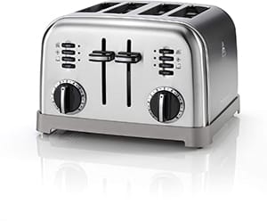 GRILLE PAIN TOASTER DOUBLE FENTE EXTRA LARGE 6 PROGRAMMES PRITECH 