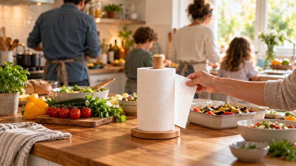 Porte essuie-tout : moment convivial à la maison