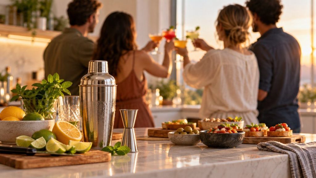 Shaker à cocktail : moment convivial à la maison