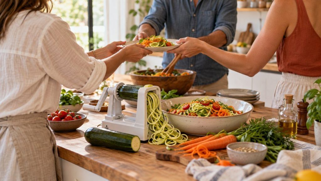 Spiraliseur de légumes : moment convivial à la maison