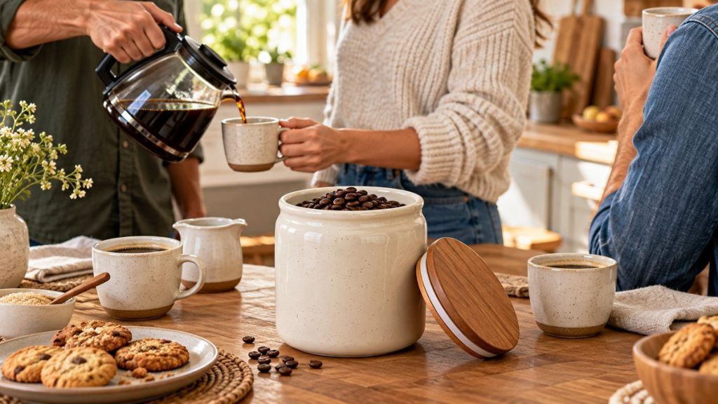 Boîte à café : moment convivial à la maison
