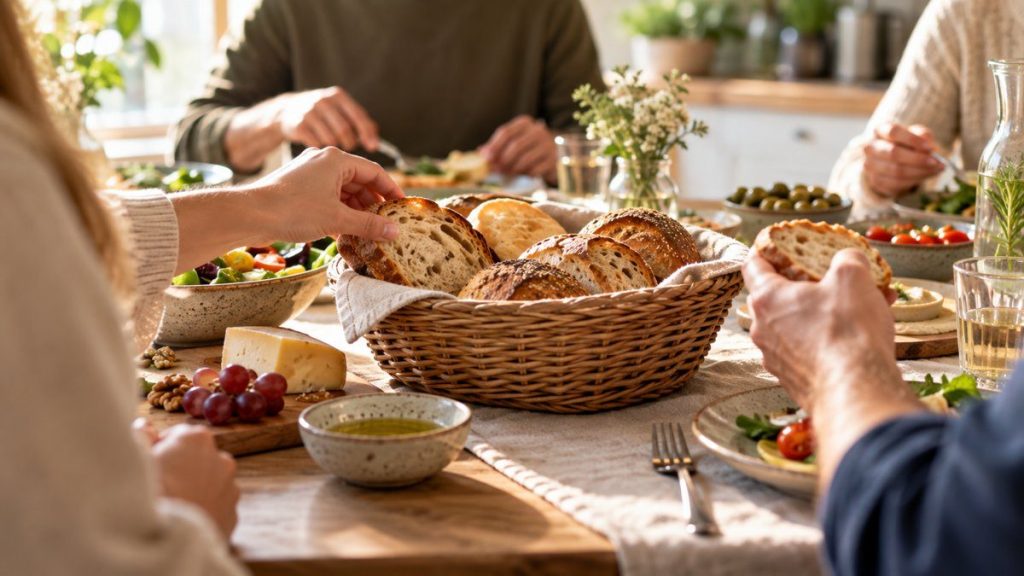 Corbeille à pain : moment convivial à la maison