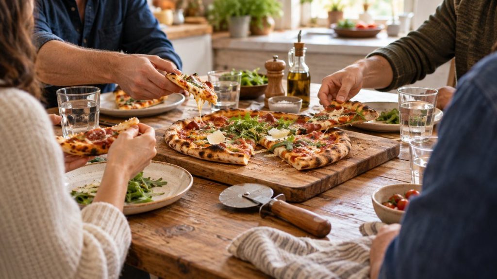 Roulette à pizza : moment convivial à la maison