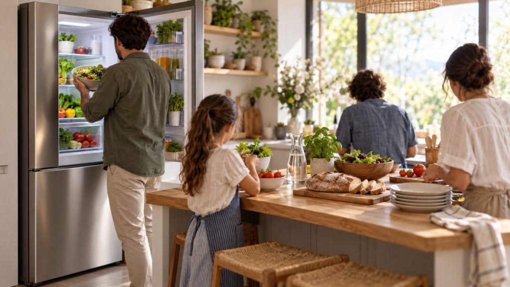 Réfrigérateur combiné : moment convivial à la maison