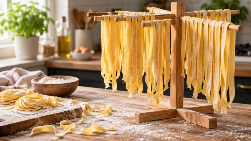 Faire sécher des pâtes fraîches