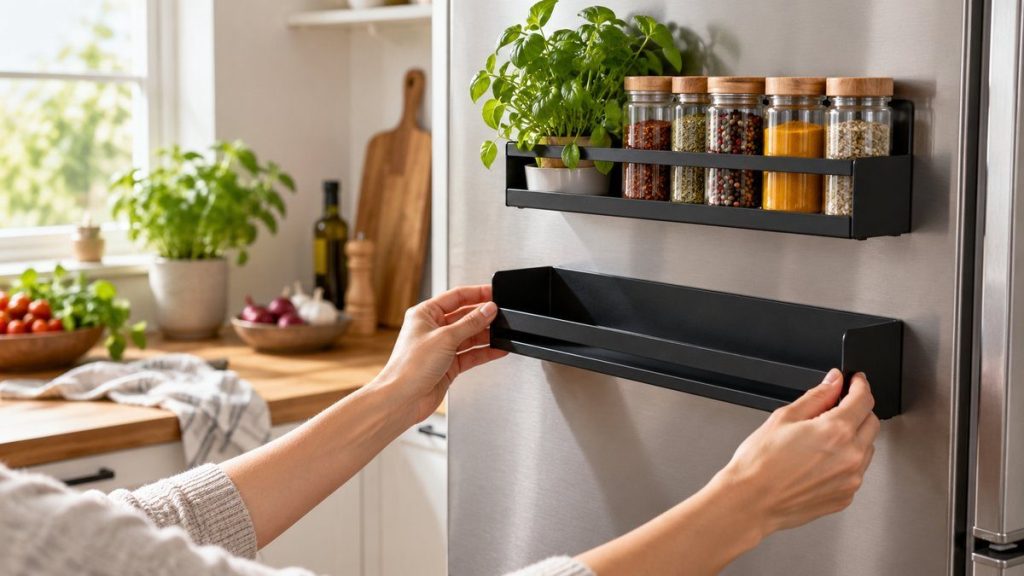 Installer ses étagères magnétiques