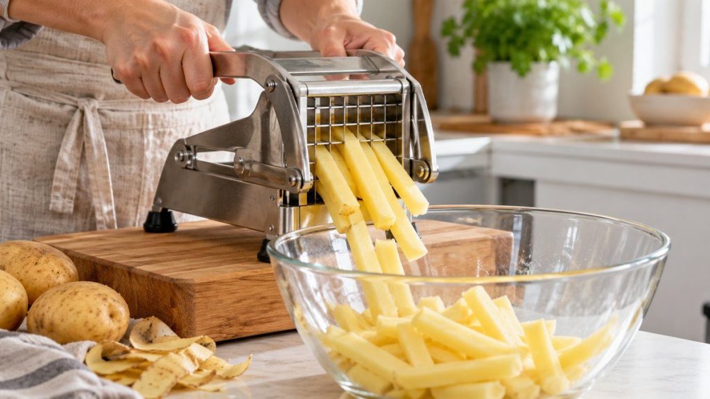 Utiliser un coupe-frites