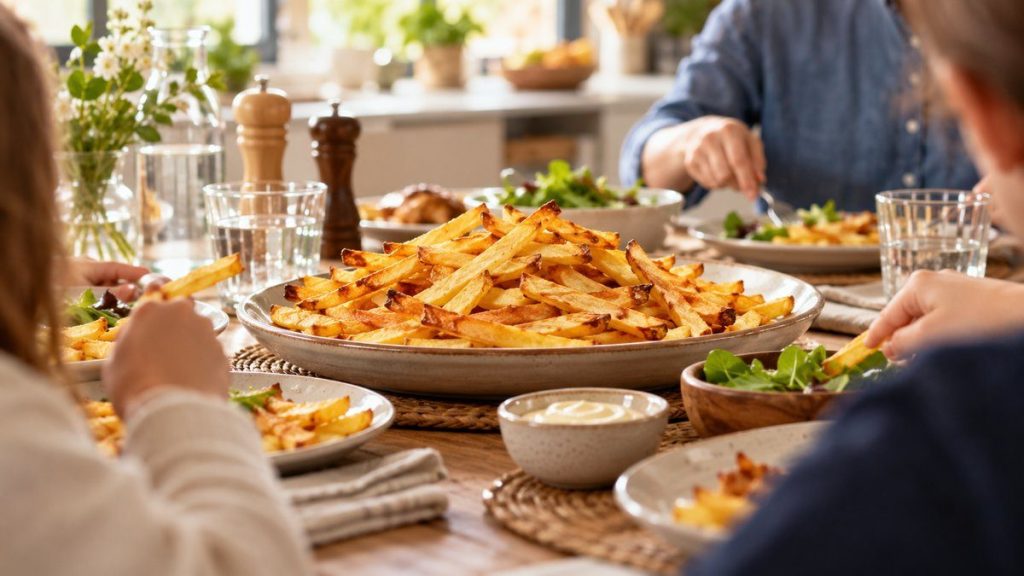 Couper des frites : moment convivial à la maison