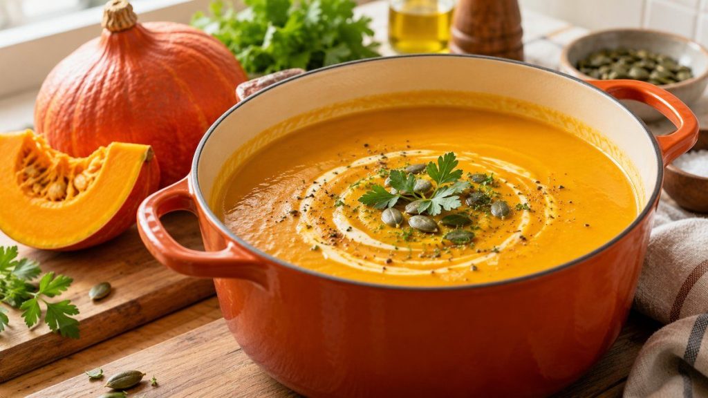 Une soupe de potimarron facile