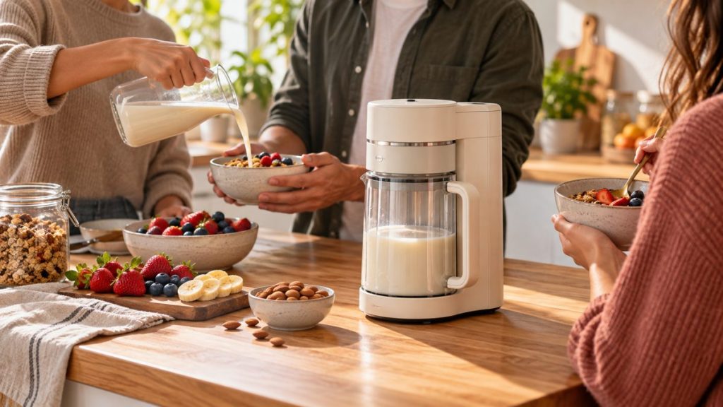 Machine à lait végétal : moment convivial à la maison