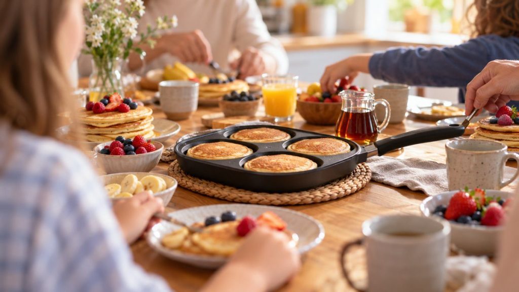 Poêle à pancakes : moment convivial à la maison