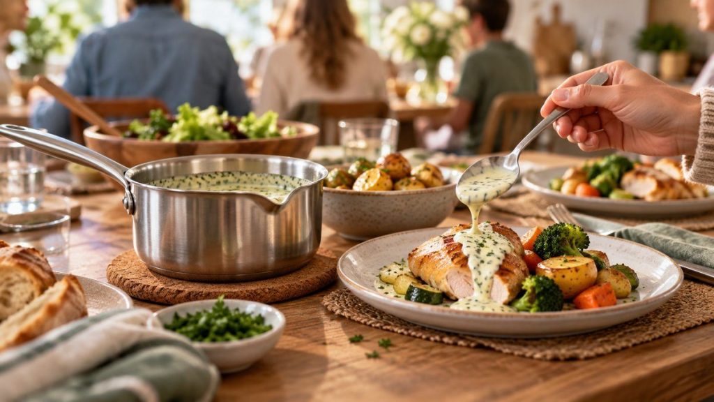 Casserole à sauce : moment convivial à la maison