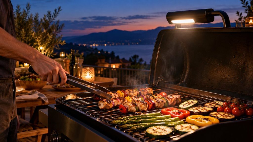 Griller à la nuit tombée