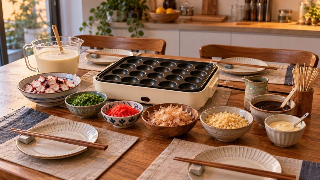 Organiser une soirée takoyaki