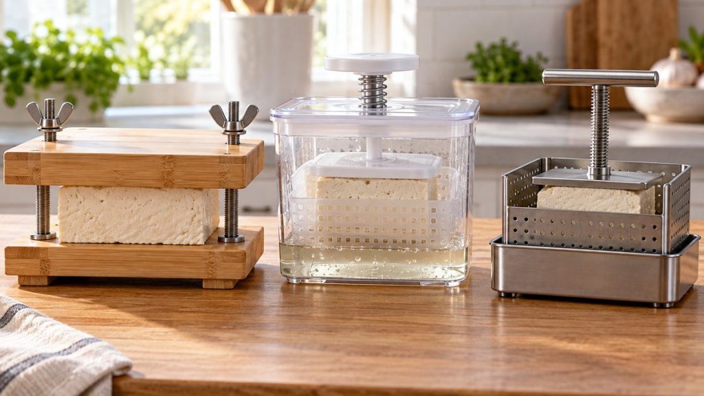 Sélection de modèles : presse à tofu