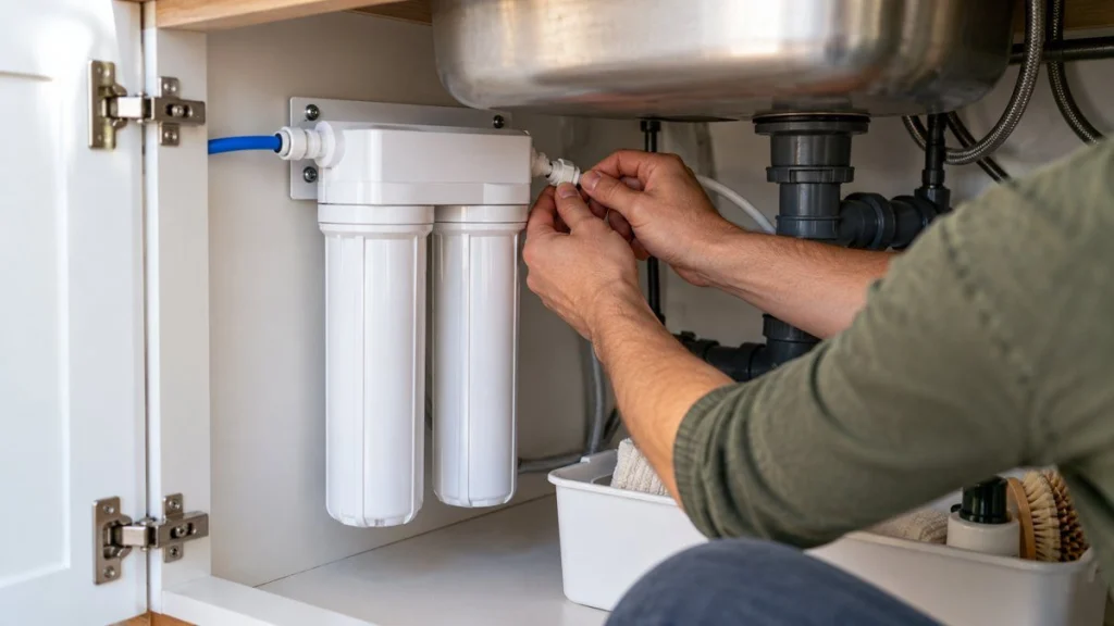 Installer un filtre sous évier