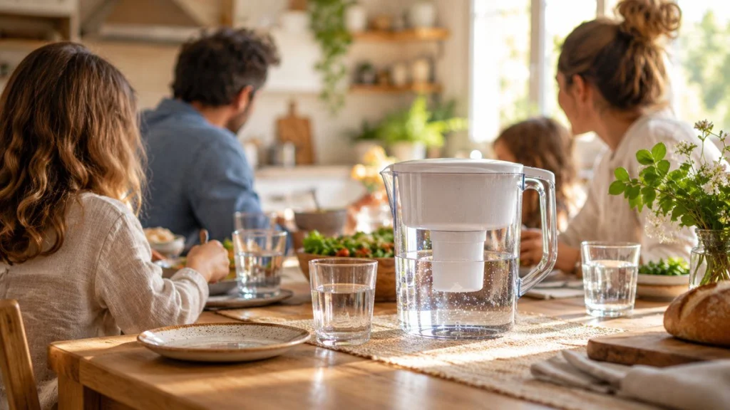 Filtre à eau : moment convivial à la maison