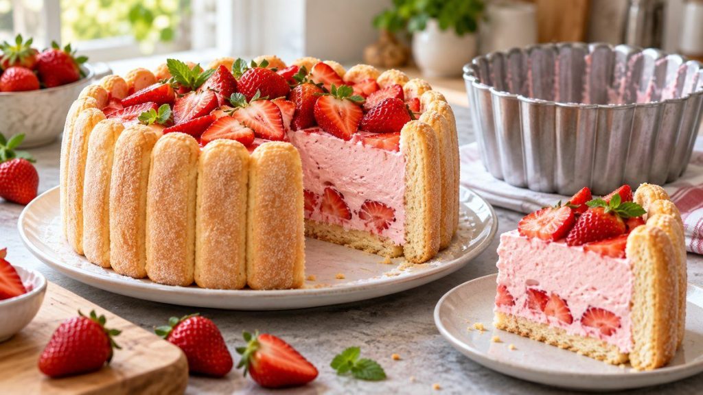 Réussir une charlotte aux fraises