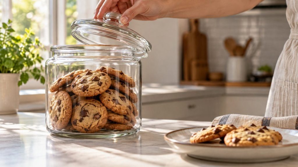 Garder les biscuits croustillants