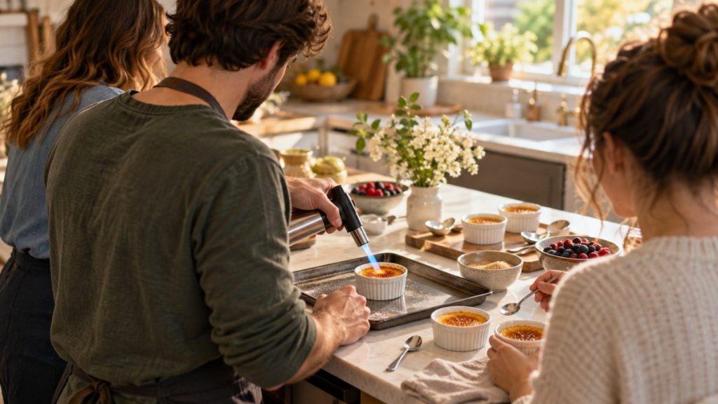 Chalumeau de cuisine : moment convivial à la maison
