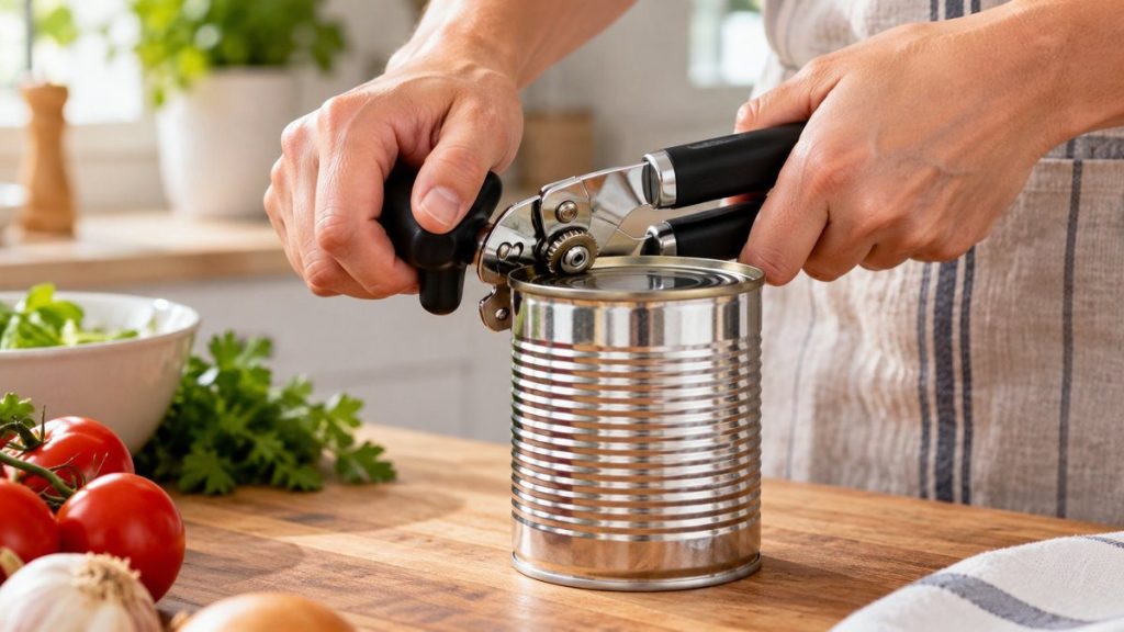 Ouvrir une boîte de conserve