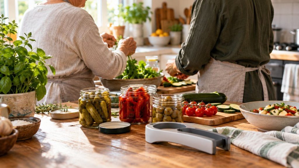 Ouvre-bocal pour personnes âgées : moment convivial à la maison