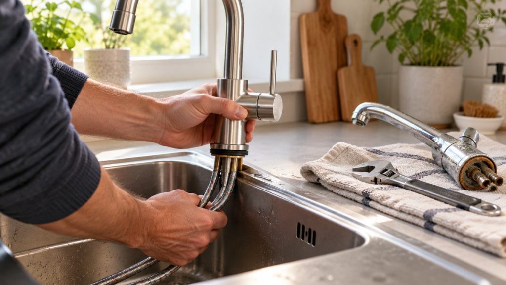 Remplacer un robinet de cuisine
