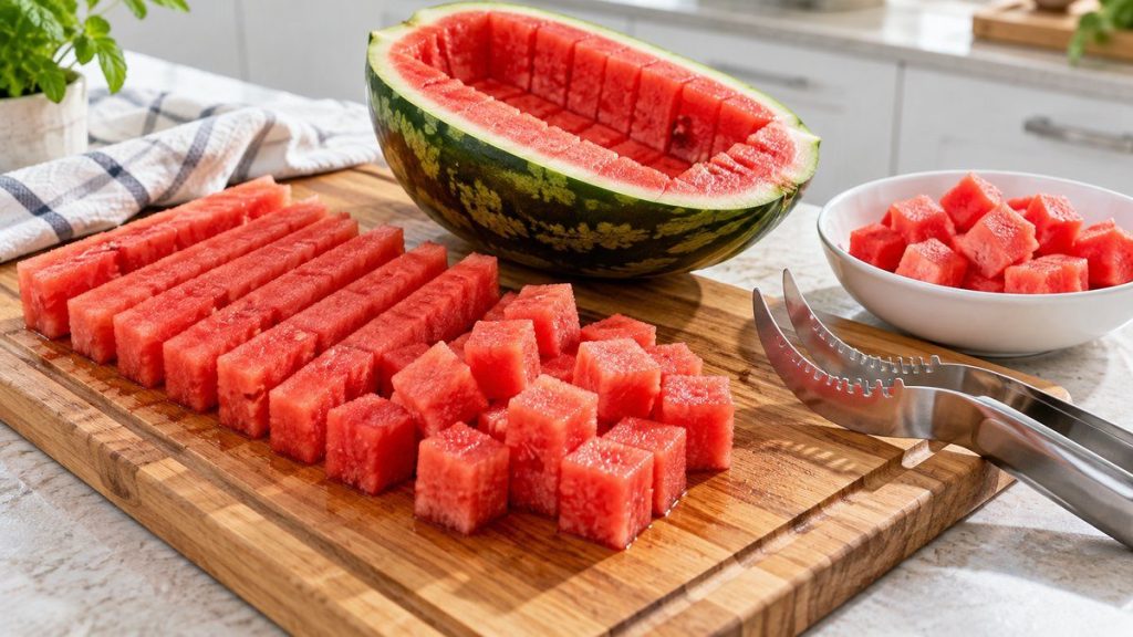 Couper une pastèque proprement
