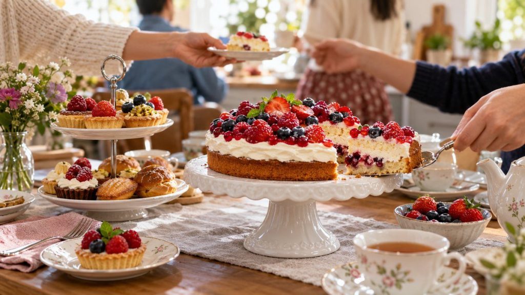 Présentoir à gâteaux : moment convivial à la maison