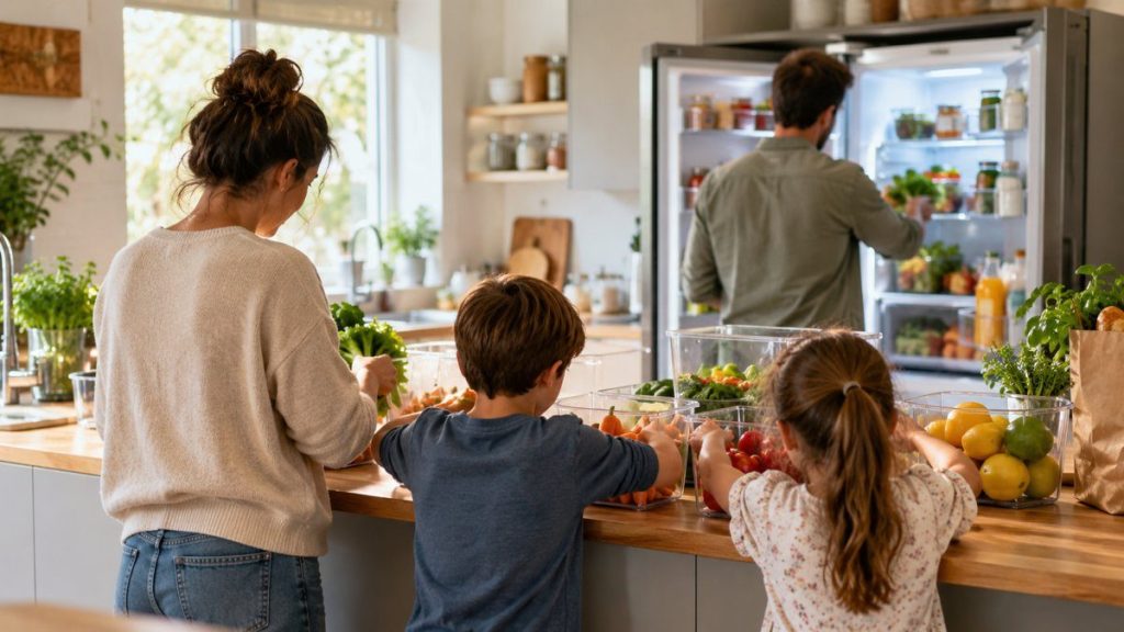 Rangement pour réfrigérateur : moment convivial à la maison