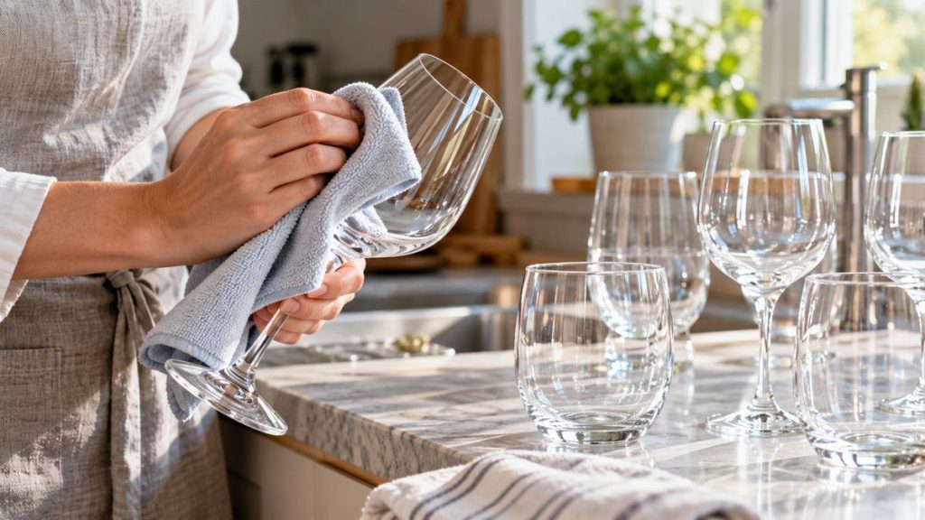 Garder des verres brillants