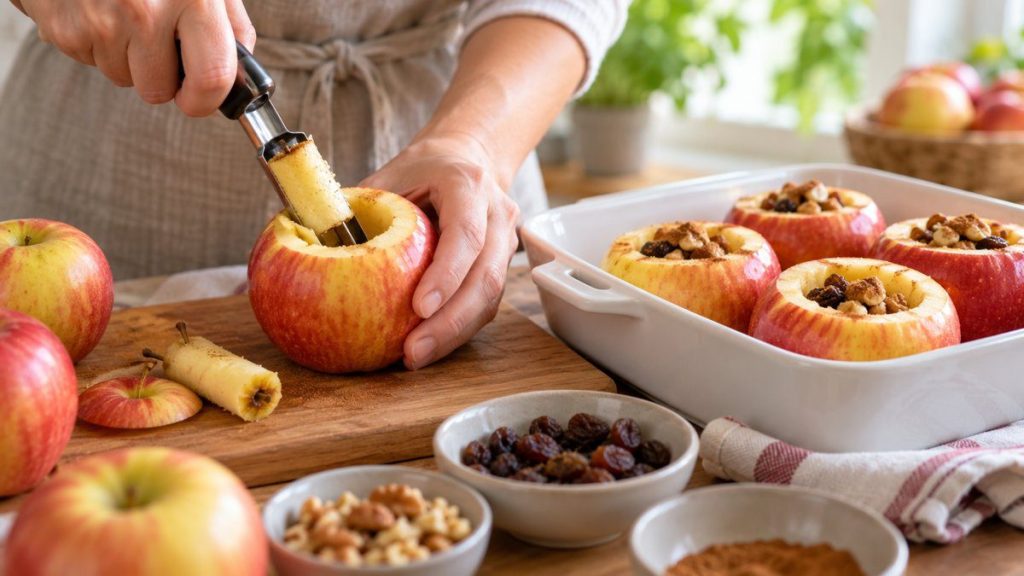 Faire des pommes au four