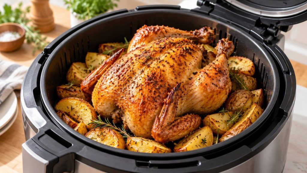 Faire un poulet rôti au Foodi Max