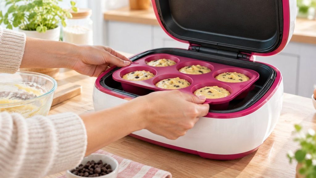 Tefal Cake Factory avis en situation, en gros plan
