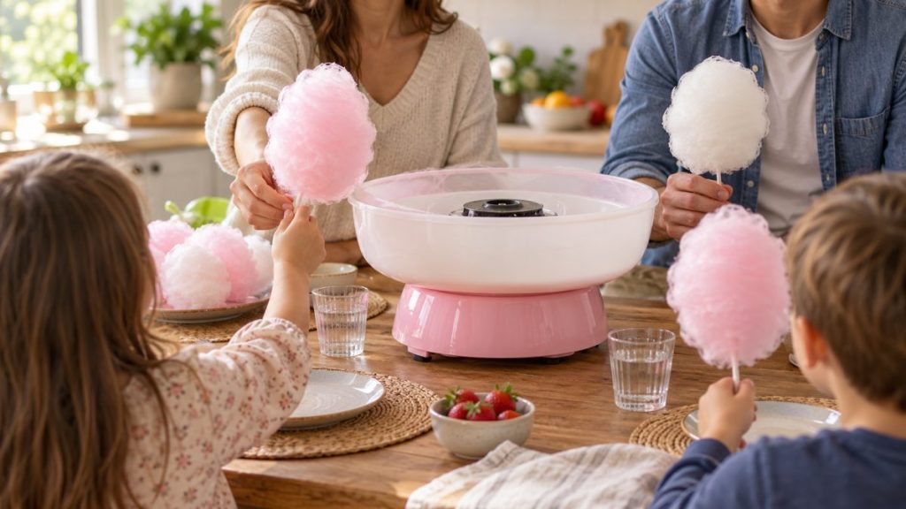 Machine à barbe à papa : moment convivial à la maison