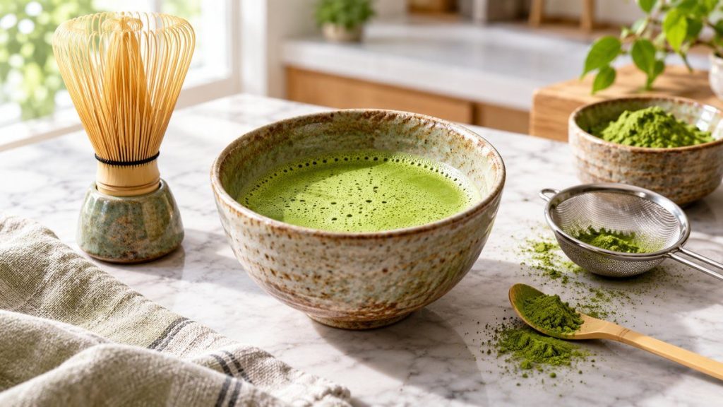 Préparer un matcha
