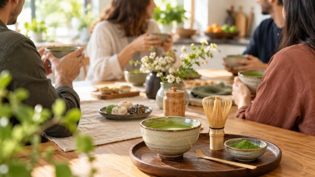 Fouet matcha : moment convivial à la maison