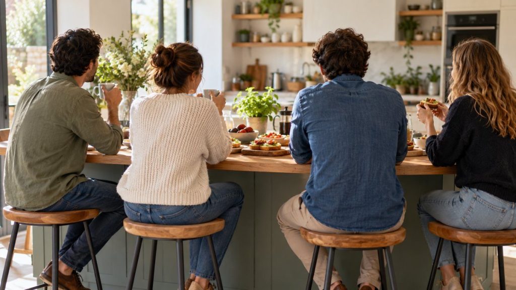 Tabouret de bar : moment convivial à la maison