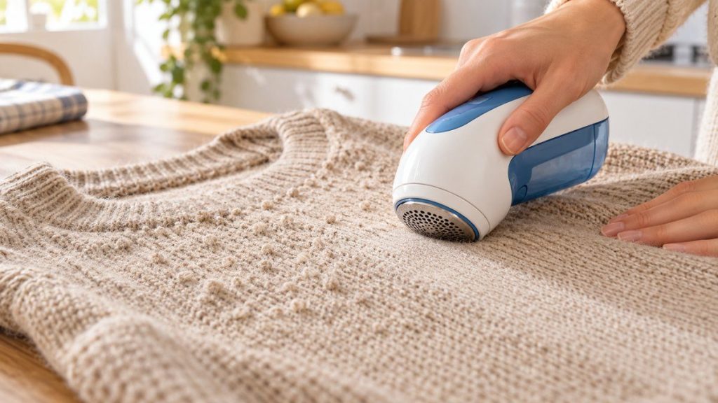 Retirer les bouloches d'un pull