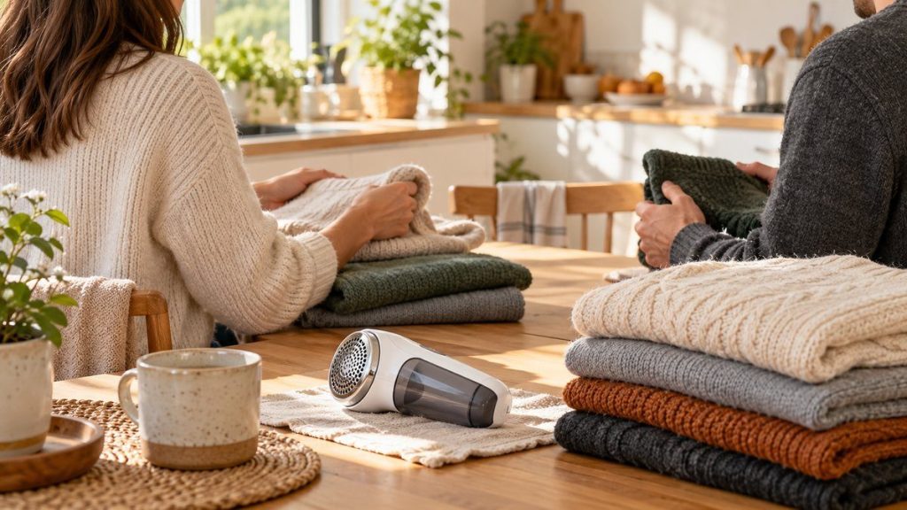 Rasoir anti-bouloche Philips avis : moment convivial à la maison