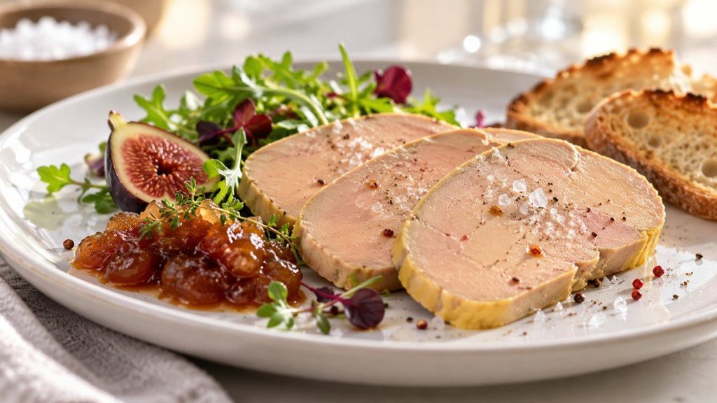 Servir un foie gras mi-cuit