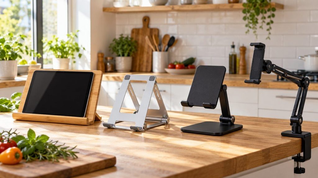 Sélection de modèles : support tablette cuisine