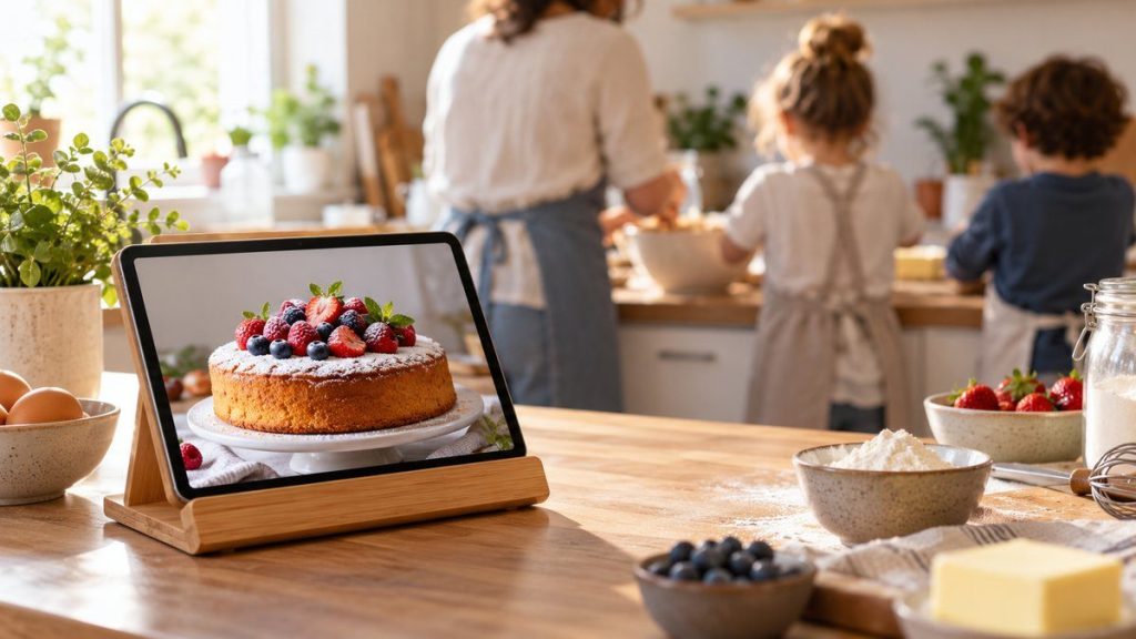 Support tablette cuisine : moment convivial à la maison