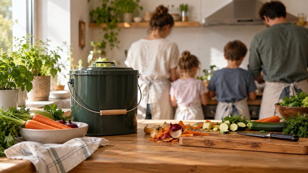 Composteur de cuisine : moment convivial à la maison