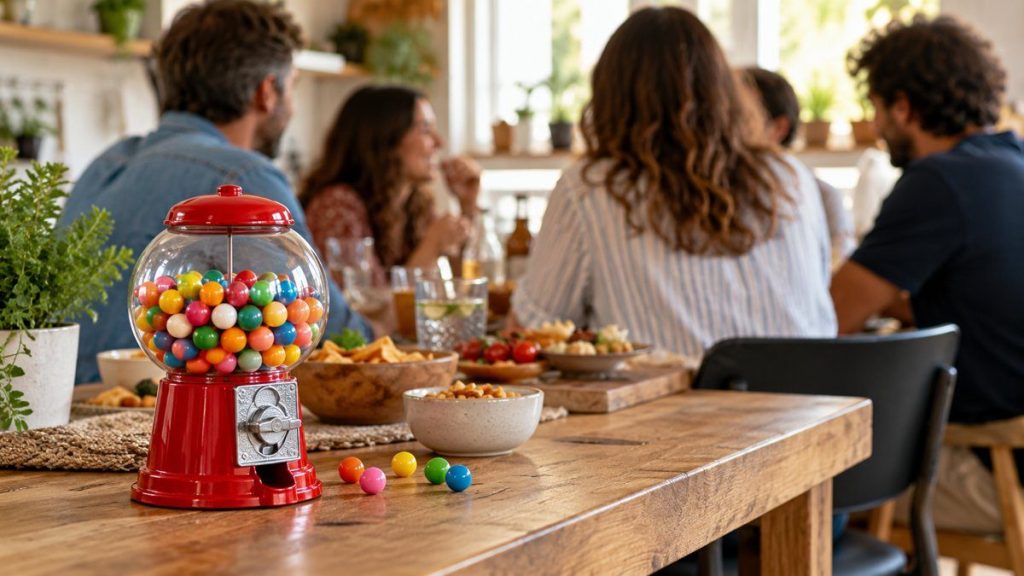Distributeur de chewing-gum : moment convivial à la maison