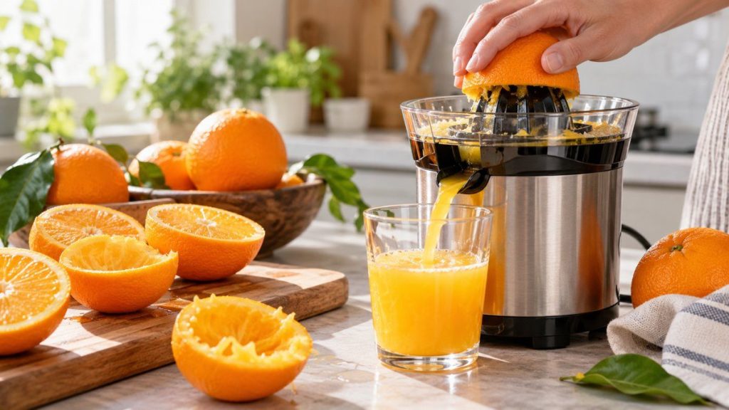 Presser un bon jus d'orange
