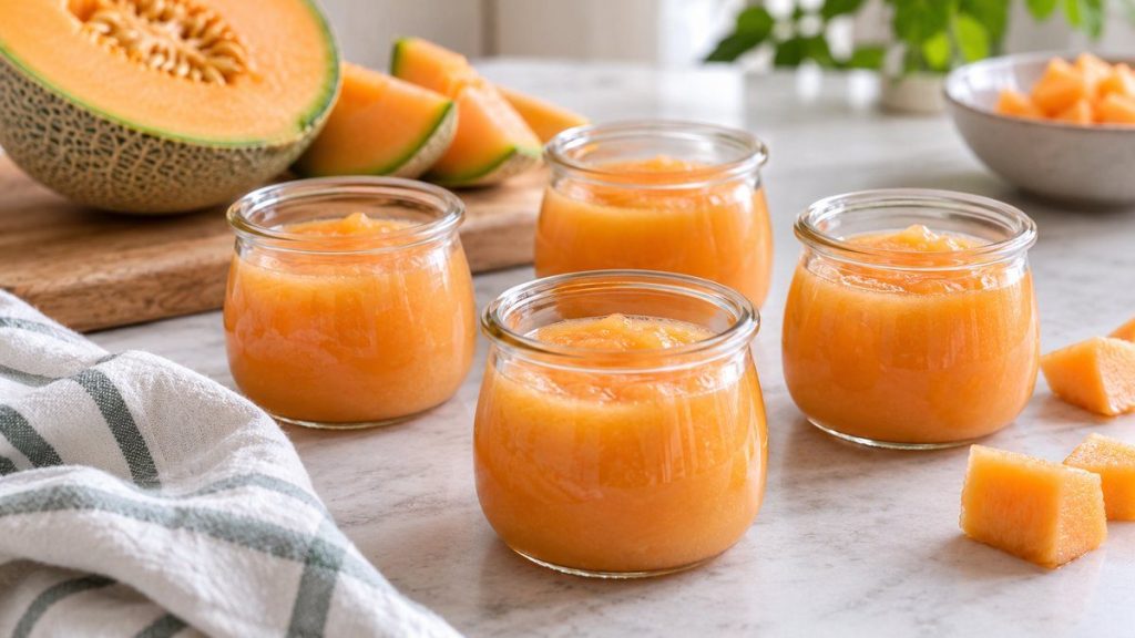 Préparer une purée de melon à congeler