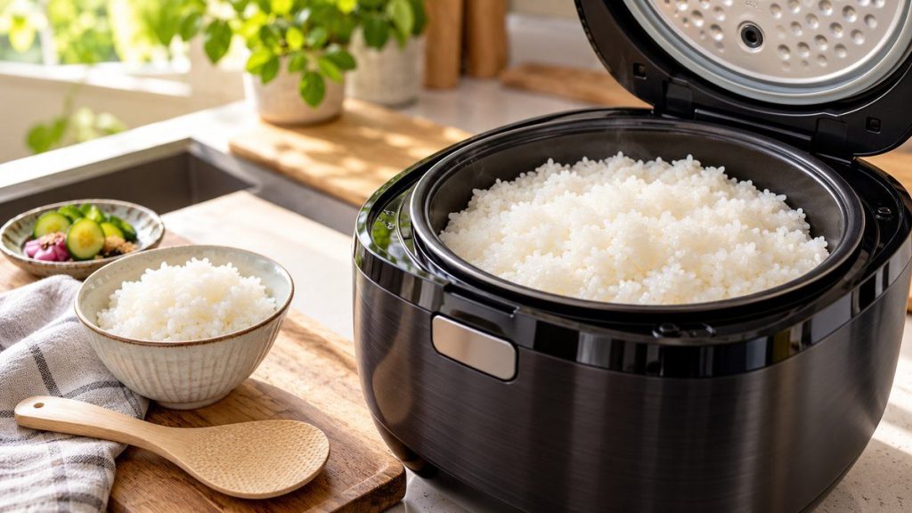 Cuire un riz japonais au Sakura