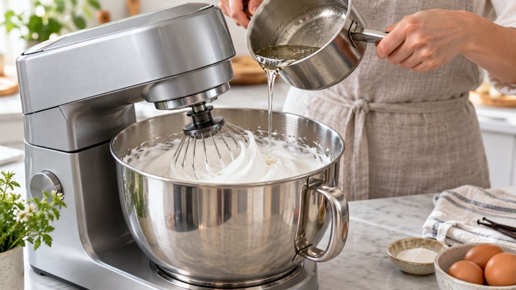 Faire une meringue italienne avec le bol chauffant