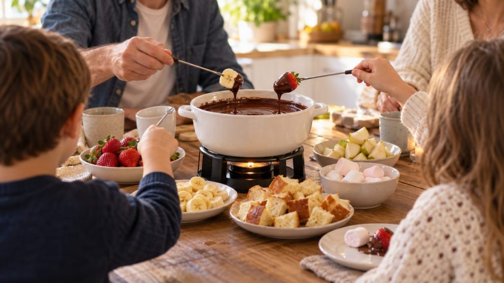 Appareil à fondue au chocolat : moment convivial à la maison